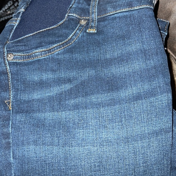 Maternity Inset Panel Skinny Jeans with Washwell - Picture 5 of 5